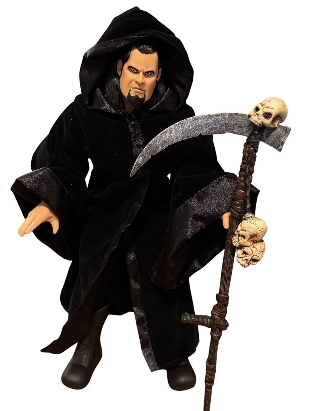 WWE Undertaker 12” Jakks Pacific Deluxe Action‎ Figure Robe & Scythe Complete